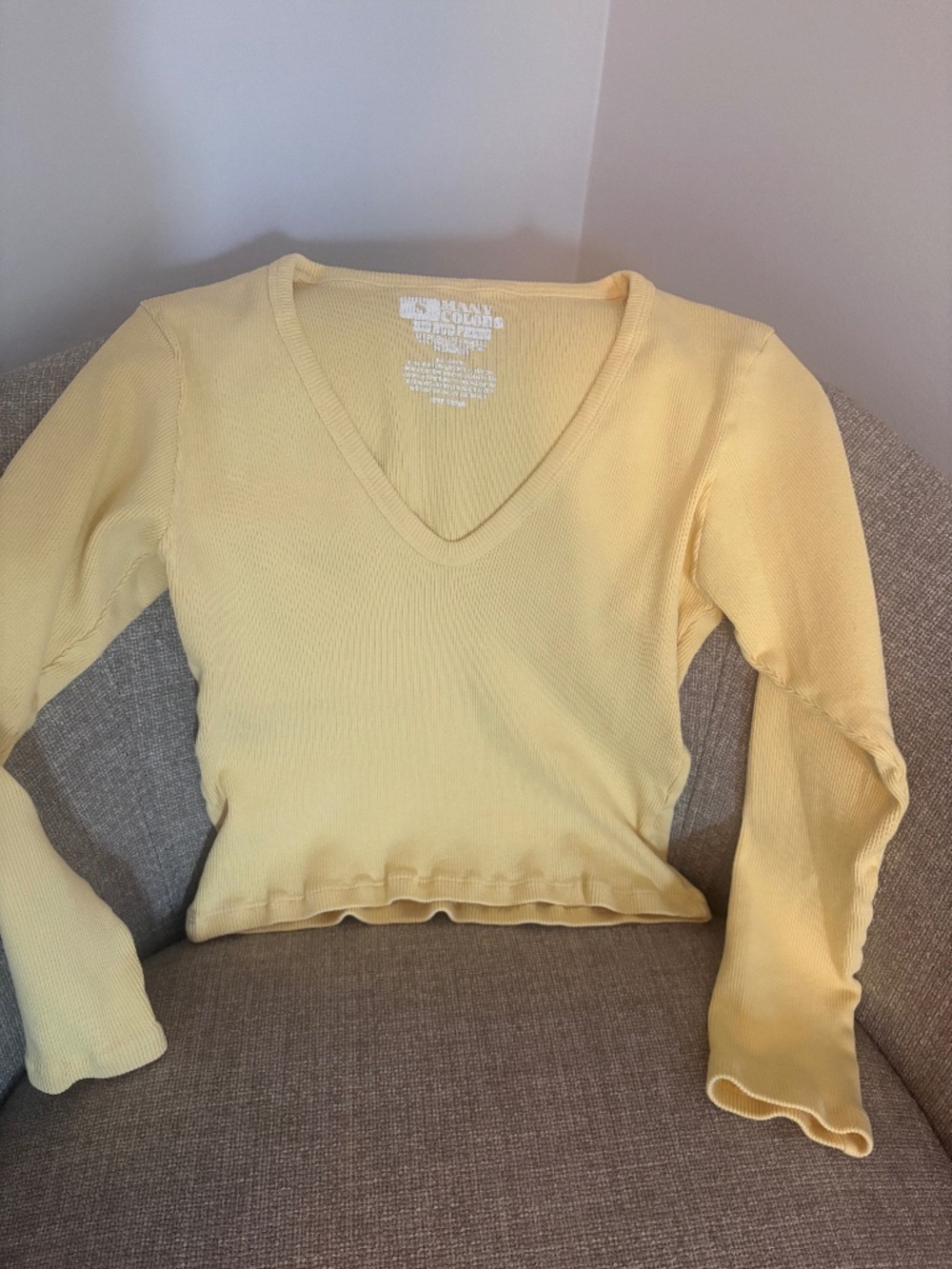 Big Bud Press Butter Yellow V-Neck